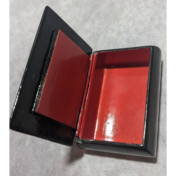 Vintage Russian Frog Princess Palekh Hand Painted Trinket Box - Picture 6 of 6